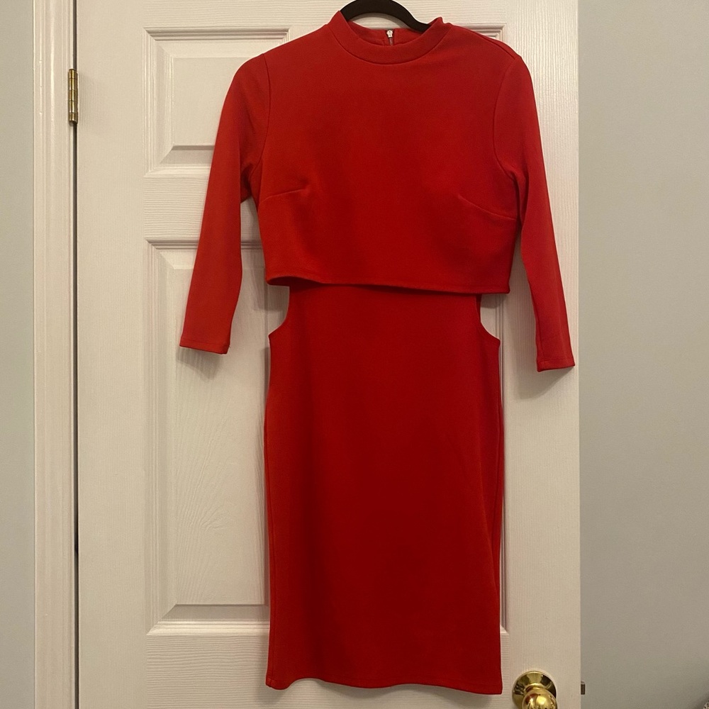 Sexy Forever 21 knee length dress with side cutout